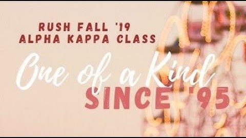 Rutgers Kappa Phi Lambda Fall 2019 Rush: One of a Kind Since 