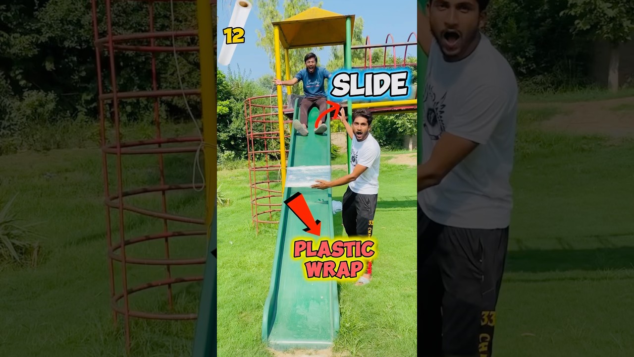 How many Plastic Wrap layers to stop a person from sliding?🤷‍♂️