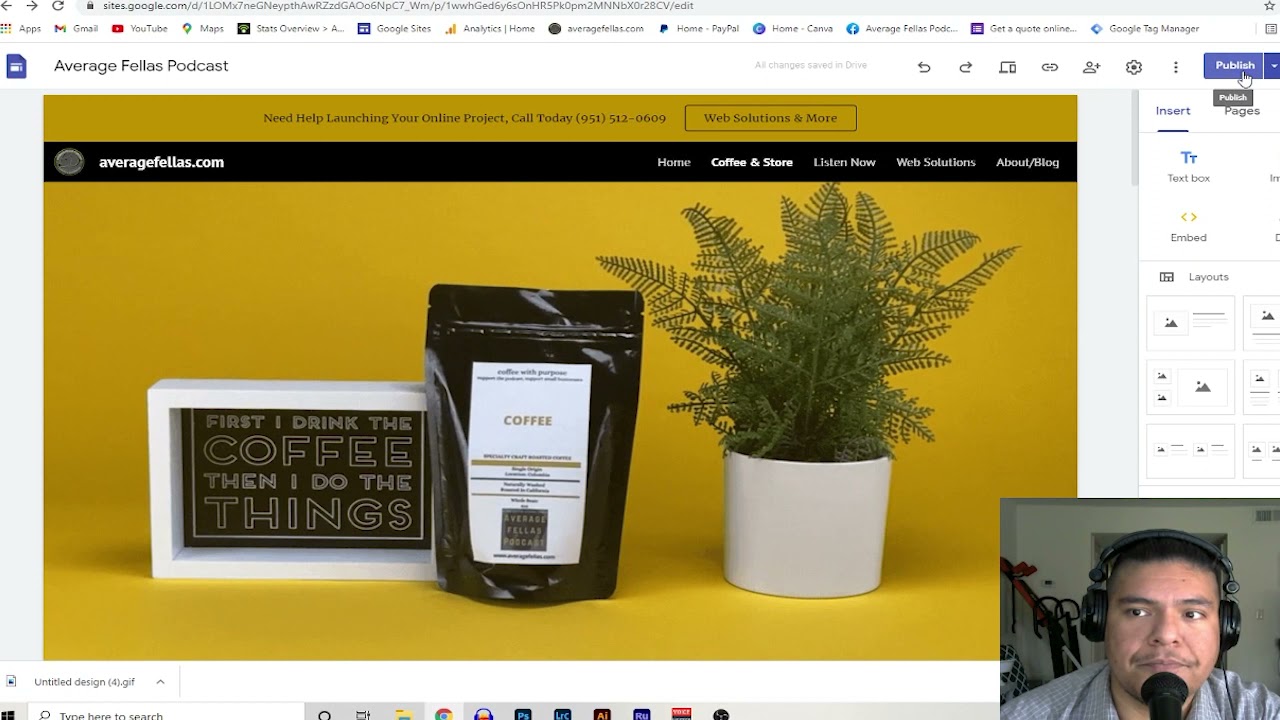 How To Add GIF To Google Sites Header Crafting With Canva DIY 