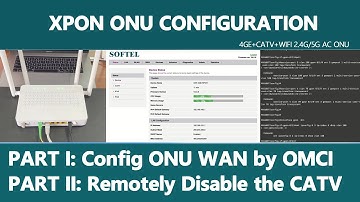 XPON ONU Router Configuration | How to Configure the XPON ONU WAN through OMCI