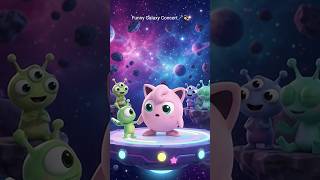 Jigglypuff's Funny Galaxy Concert!🌌🎶🎤 #youtubeshorts #shorts #pokemon #kidsvideo #viral #jigglypuff