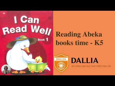 Reading Abeka books time   K5   I can read well book 1