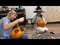 🔴 Pumpkin Carving part 2!