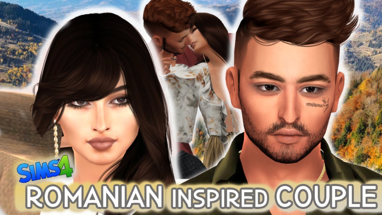 Romanian Inspired Couple + FREE CC Folder { Sims 4 CAS } - YouTube