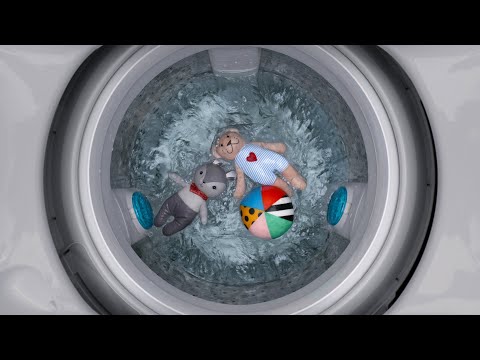 🚿 통돌이 세탁기 내부 작동 모습 구경하기!!｜물멍 관찰카메라｜Inside a Washer
