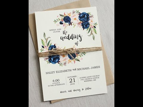 Create wedding invitations in illustrator