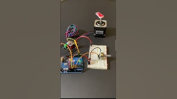 Control stepper motor with Arduino UNO and Driver model DRV8825 #shorts #arduino