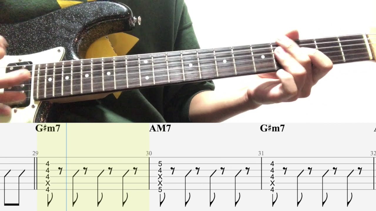 【TAB譜】洗濯機と君とラヂオ – マカロニえんぴつ｜ギター 弾いてみた バッキングギター