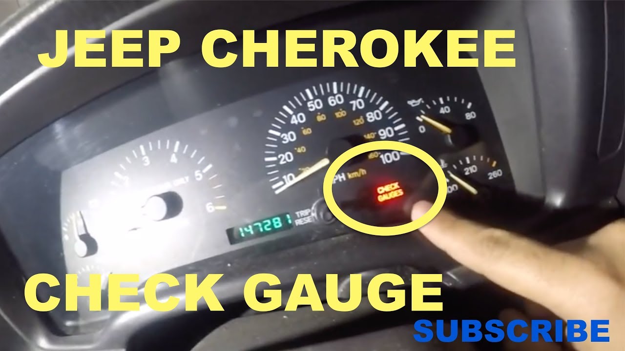 Check Gauges Light on Jeep Cherokee - YouTube