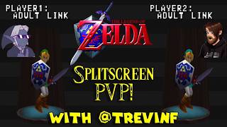 INSANE Ocarina of Time Splitscreen PVP mod shenanigans with @TrevinF98