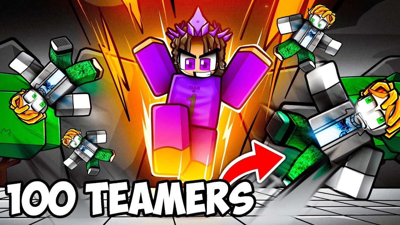 DESTROYING 100 ANNOYING TEAMERS In Roblox The Strongest Battlegrounds