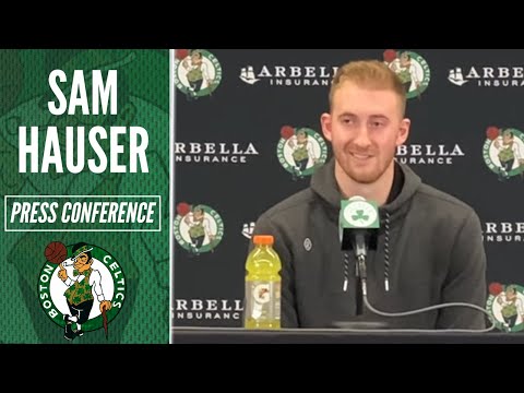 Sam Hauser on Starting Celtics Preseason 9-13 from 3PT Range