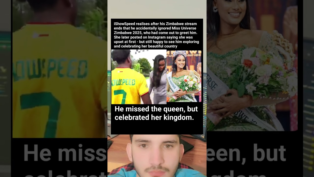 iShowSpeed ​​случайно проигнорировал Мисс Вселенная Зимбабве 😱 — Что произошло дальше?