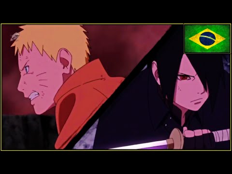 Naruto e Sasuke VS Momoshiki Dublado | Boruto Dublado