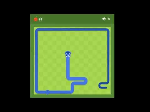 Google Snake/Wąż the game - maximum score - 256 points - full gameplay -  record - perfect 