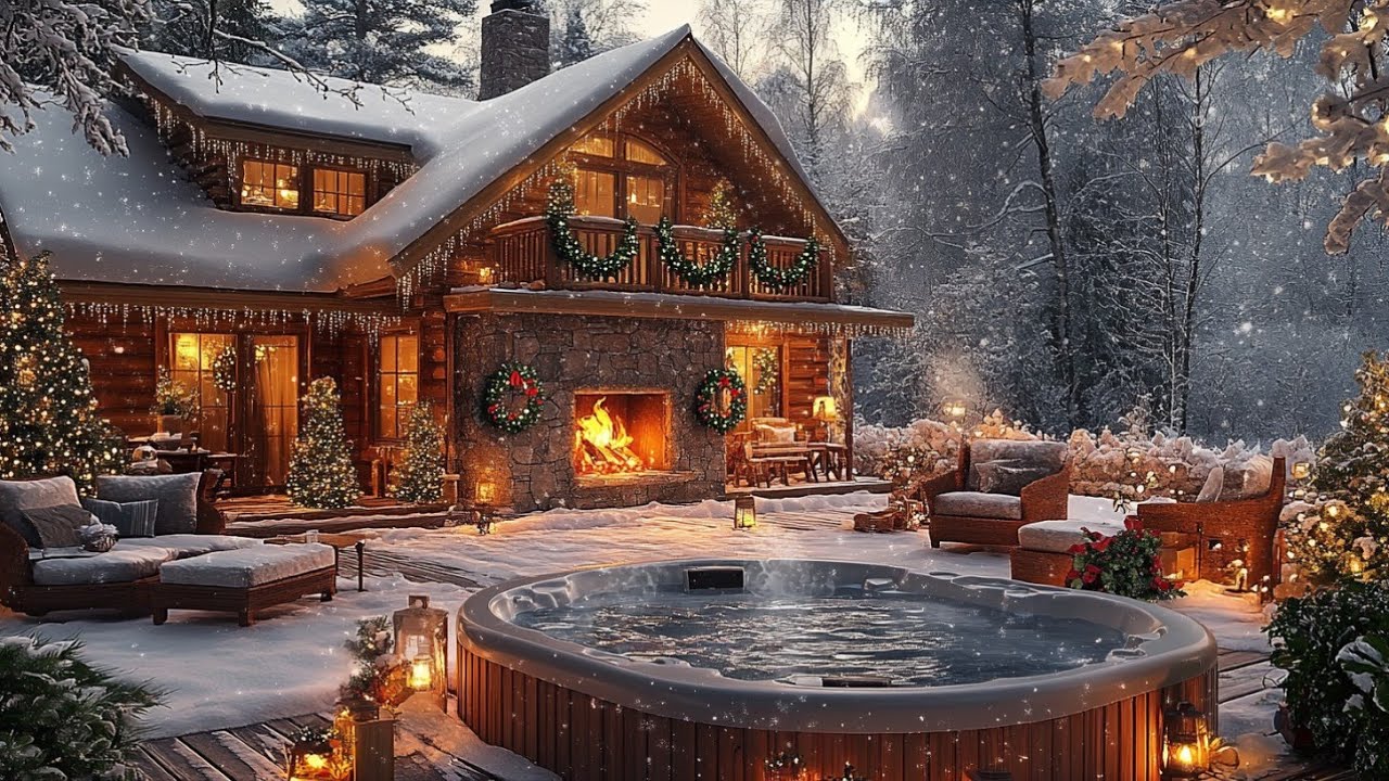Perfect Winter Retreat: Hot Tub with Relaxing Coffee Jazz & Smooth Jazz Vibes