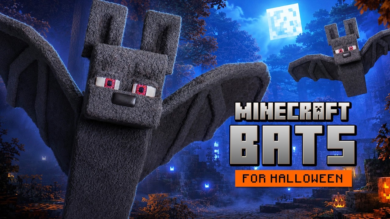 DIY Minecraft Bats | Halloween Decor