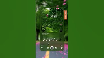 ان الله وملائكته يصلون على النبي يا أيها الذين آمنوا صلوا عليه وسلموا تسليما 😴💛 #تلاوة_خاشعة #دويتو