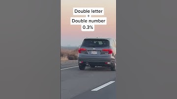 I cant be the only one right? #licenseplate #probability #counting #statistics #math #shorts