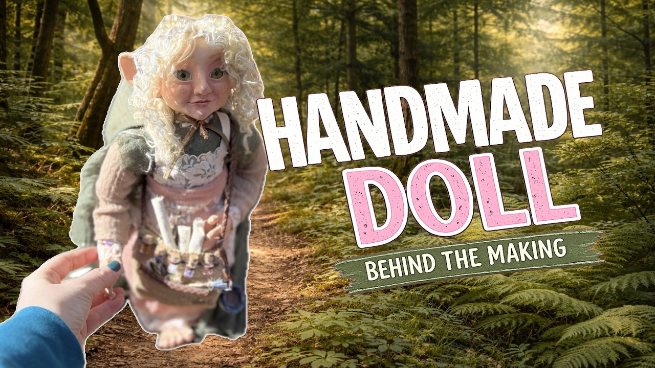 Handmade Polymer Clay Art Doll - YouTube