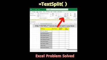 Textsplit functions in Excel not working | Textsplit Alternative #excel #excelformula #excelbasics