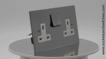 Seamless Square Polished Chrome Sockets and Switches