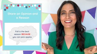 Share an Opinion and a Reason (Writing Mini lesson)