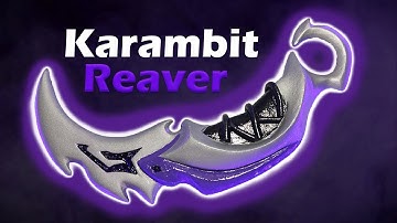 HOW TO MAKE REAVER KARAMBIT | Diy karambit, Valorant reaver, craft karambit, how to make karambit