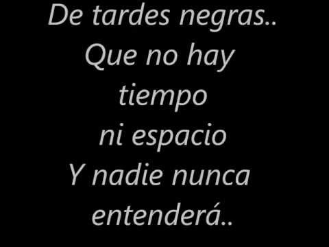 Tiziano Ferro -  Tardes negras (Letra)