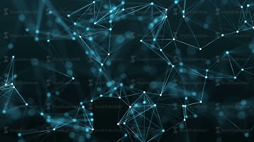 4k abstract loop futuristic technology geometrical background with lines and dots