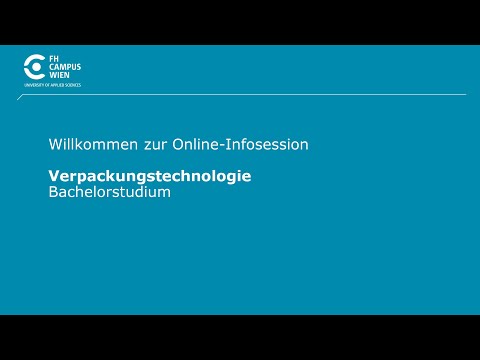 Infosession Bachelorstudium Verpackungstechnologie | FH Campus Wien