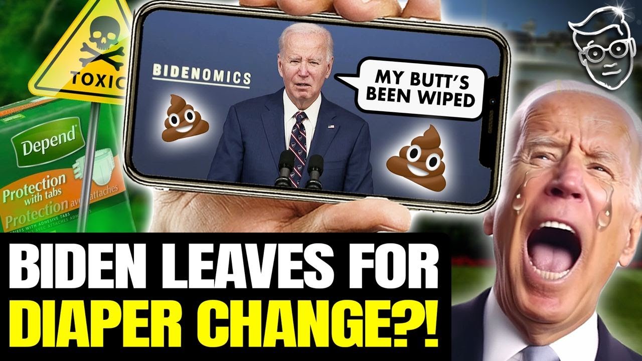 Joe POOPS Pants On LIVE TV!? Biden WOBBLES Off-Stage Mid-Speech for 'Situation Room' Emergency 💩