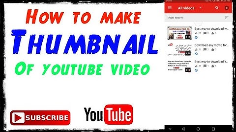 How to make a thumbnail for youtube video || Pixlr || Android master