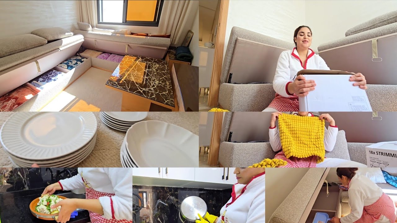 روتين الصباح😍 جبت معاكم ركاني/مشترياتي من ايكيا/اليوم شقا غلبي ماشي خاطري وحم صعيب🤰