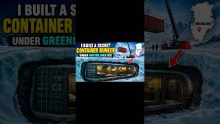 Built a Secret Container Bunker Under Greenland Ice ❄️ | Extreme Survival Shelter Build #shortvideo
