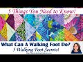 Did you know a walking foot can do all this  lea louise quilts tutorial