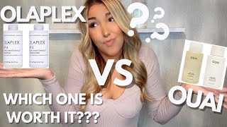 OLAPLEX VS OUAI | WHICH SHAMPOO/CONDITIONER SHOULD YOU BUY? | REVIEW & COMPARISON | JENNA WEIR ✨