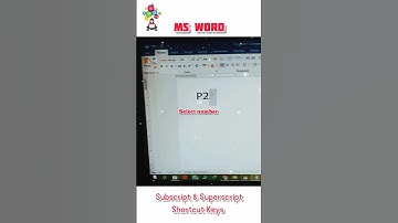 subscript and superscript shortcut keys in ms word #computer #shorts #viral #shortcutkeys