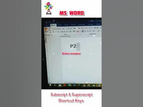 subscript and superscript shortcut keys in ms word #computer #shorts # ...