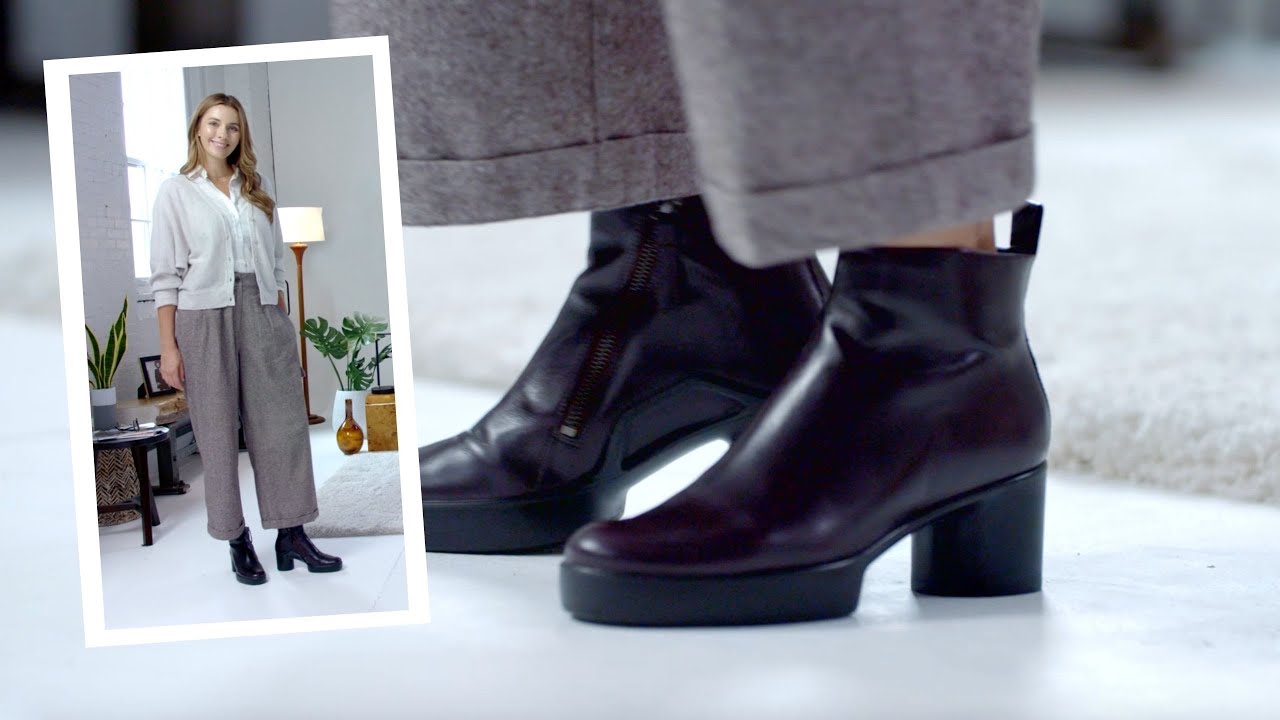 How to Wear | ECCO Shape Sculpted Motion 35 Ankle Boots - YouTube