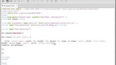 Fit Layout   Ext JS 4