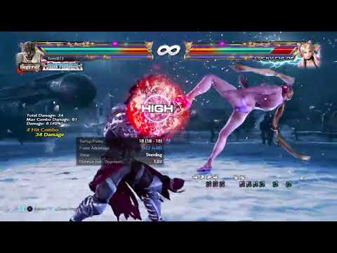 Armour King Wall Carry uf+4 Staple Combo 9 Hits 58 Damage v5 Tekken 7 20230516223300