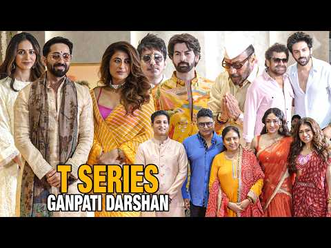 Kartik Aaryan, Rakul Preet, Ayushmann, Sajid Nadiadwala More | T Series Ganpati Darshan