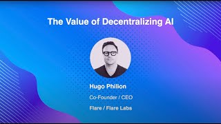 Flare Network  Decentralizing AI with Hugo! Token2049