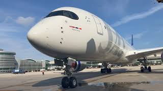 A350 of Scandinavian SAS, is finally here @ Miami International Airport