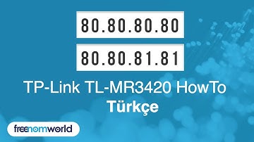 Freenom World TP-Link TL-MR3420 HowTo (Türkçe)