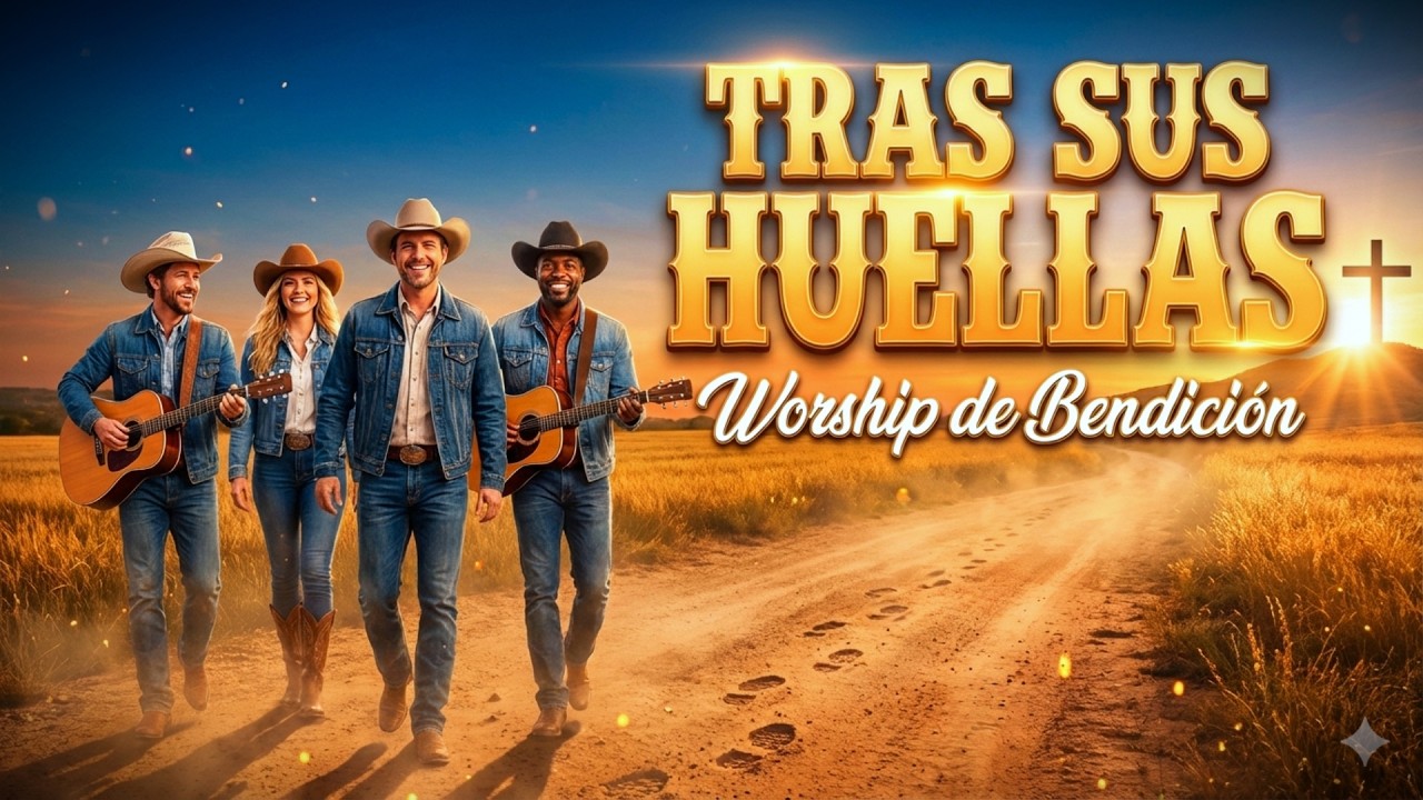 Tras Sus Huellas 🙏 CANCION RELAJANTE DE GOSPEL COUNTRY  | Éxitos de la Música Country Cristiana 🙌