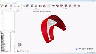 Stochastic Lattice Core with a Solid Exterior using the Extract Feature in Simcenter Inspire
