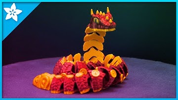 Flexible Year of the Snake #timelapse #adafruit #3dprinting