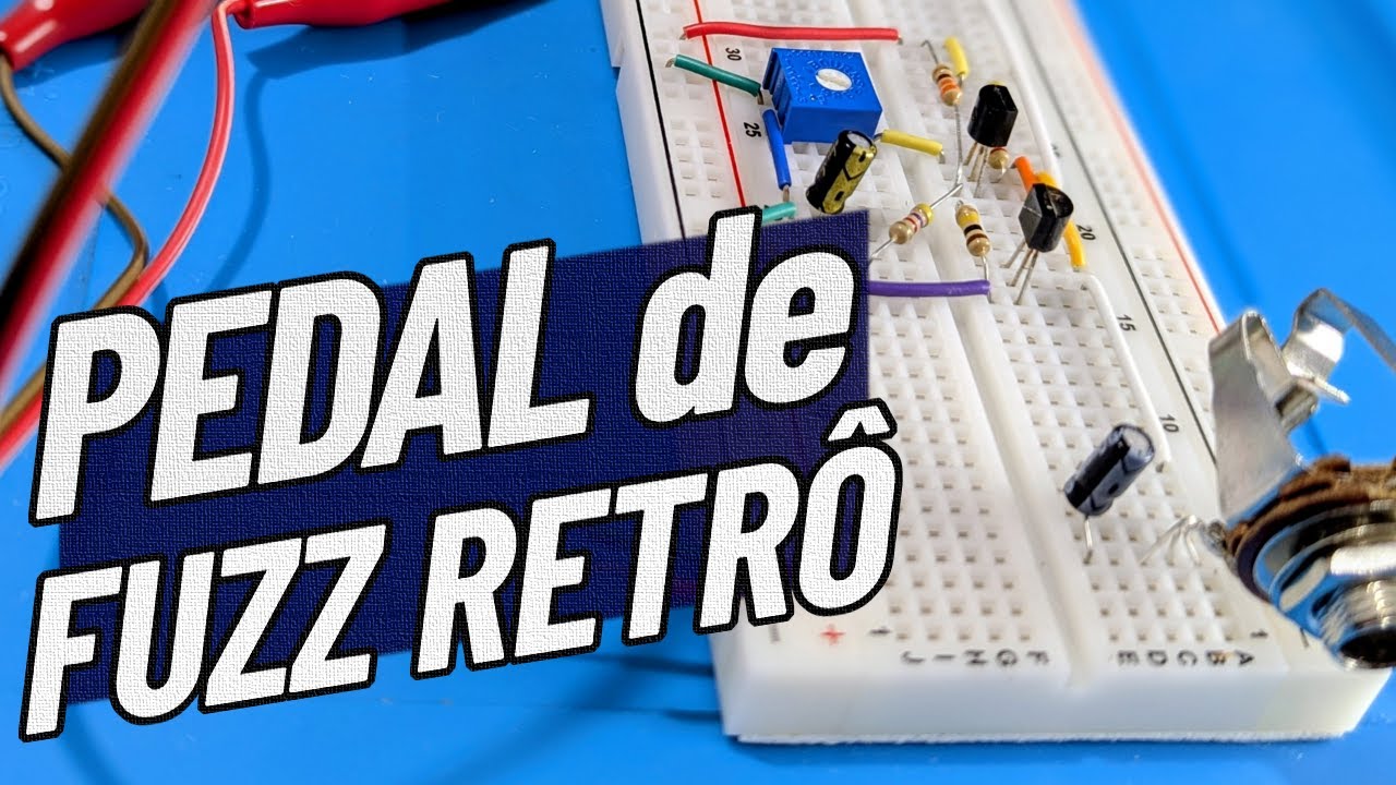 Pedal de Efeito Fuzz Retrô (Poucos componentes!)